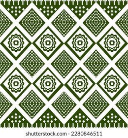 Ikat geometric folklore ornament. Tribal ethnic vector texture. Seamless striped pattern in Aztec style. Figure tribal embroidery. Indian, Scandinavian, Gyp sy, Mexican, folk pattern.ikat pattern