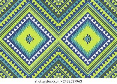 ikat geometric folklore ornament. Tribal ethnic vector texture. Seamless striped pattern in Aztec

