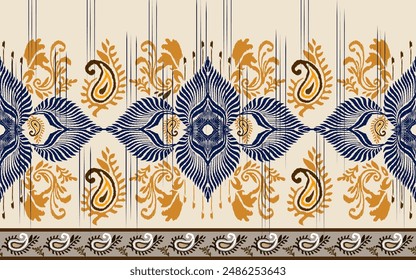 Adorno de folclore geométrico Ikat. Textura de Vector étnico tribal. 
Patrón de rayas sin costuras en estilo azteca. Figura bordado tribal. 
indio, escandinavo, gitano
digamos, mexicano, patrón folclórico.

Diente geométrico