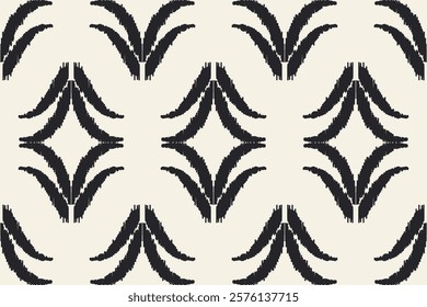 Ikat geometric folklore ornament. Tribal ethnic texture.Seamless striped pattern in Aztec style. Motifs Ikat embroidery abstract design for texture, fabric, clothing, wrapping, decoration