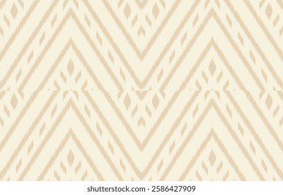 Ikat geometric folklore ornament. Tribal ethnic vector texture. Seamless striped pattern in Aztec style. Figure tribal embroidery. Indian, Scandinavian, Gypsy, Mexican, folk pattern. Boho chic design.