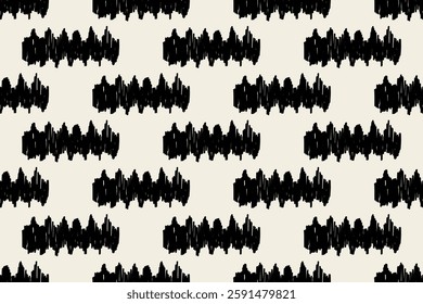 Ikat geometric folklore ornament. Tribal ethnic texture.Seamless striped pattern in Aztec style. Motifs Ikat embroidery abstract design for texture, fabric, clothing, wrapping, decoration