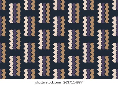 Ikat geometric folklore ornament.  Tribal ethnic texture.Seamless striped pattern in Aztec style. Motifs Ikat embroidery abstract  design for texture, fabric, clothing, wrapping, decoration