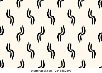 Ornamento folclórico geométrico de Ikat.  Texture.Seamless étnica tribal padrão listrado no estilo asteca. Motivos Ikat bordado abstrato design para textura, tecido, roupas, envoltório, decoração