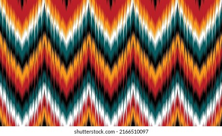 Ikat geometric folklore ornament.Tribal ethnic vector texture. Seamless striped pattern in Aztec style.Figure tribal embroidery. Indian, Scandinavian, Gyp sy,Mexican,folk pattern.ikat pattern