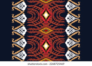 Ikat geometric folklore ornament.Tribal ethnic vector texture. Seamless striped pattern in Aztec style.Figure tribal embroidery. Indian, Scandinavian, Gyp sy,Mexican,folk pattern.ikat pattern