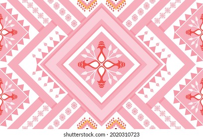 Ikat geometric Indian ethnic pattern design for background, fabric, clothing, wrapping, textile, texture, texture, native, boho abstract vector illustrations wallpaper traditional embroidery ornament 