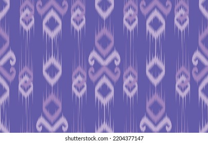 Ikat geometric oriental ethnic pattern design. ikat design for ethnic pattern boho seam fabric textile or native geometric and fabric ikat style vector wallpaper motif Illustrator. ikat decorative.