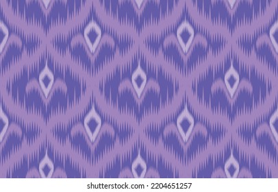 Ikat geometric oriental ethnic pattern design. ikat design for ethnic pattern boho seam fabric textile or native geometric and fabric ikat style vector wallpaper motif Illustrator. ikat decorative.