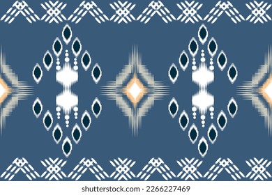 Ikat geometric oriental ethnic pattern design. ikat design for ethnic pattern boho seam fabric textile or native geometric and fabric ikat style vector wallpaper motif Illustrator .