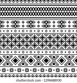 Ikat Geometric Ornament Illustration Design Aztec Stock Vector (Royalty ...