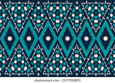 ikat geometric ornament .Tribal ethnic vector texture.