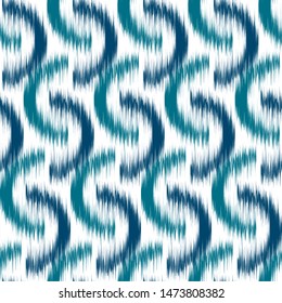 Ikat geometric pattern. Abstract background.