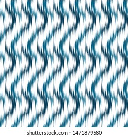 Ikat geometric seamless texture. Abstract background.