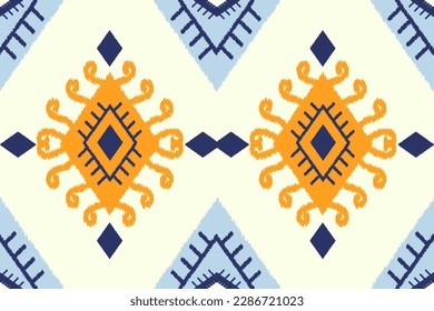  Ikat Geometric tribal aztec ethnic pattern. Native American, Mexican, Moroccan, African, Peruvian ornament style. Design for fabric, clothing, textile, fashion, home decor, throw pillows, wallpaper