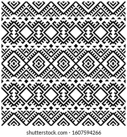 Ikat Mehndi Native Ethnic Pattern Design Stock Vector (Royalty Free ...