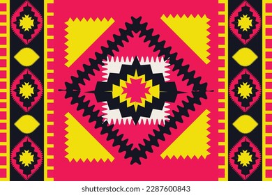 Ikat geometric Tribal ethnic vector texture.folk pattern.ikat pattern