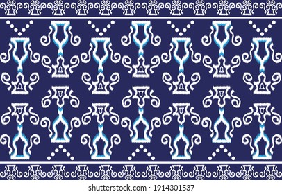 Ikat Geometrical line pattern lined with textiles like embroidered cloth ep2.Used for decoration on textiles, garments, scarves, bags, shoes or other work.