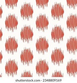 Ikat handicraft fabric textile. Seamless pattern by tribal ikat motifs. Ethnic handicraft abstract vector. Ikat fabric traditional weaving style design for pillow, fabric, clothing, carpet, curtain.