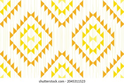 Ikat Patrón étnico indio. Moqueta de tela azteca mandala adorno boho chevron decoración textil papel de pared. Tradición tribal de pavo africano tradicional bordado ilustraciones de vector orientales fondo 