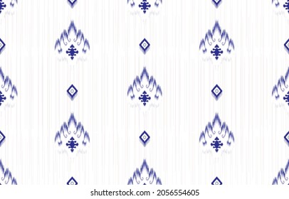 Ikat-indisches ethnisches Muster. Azteken Stoffteppich Mandala Ornament boho chevron Textil-Dekoration Tapete. Tribal Truthahn afrikanische traditionelle Stickerei orientalische Vektorgrafiken Hintergrund.