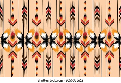 Ikat Indian seamless pattern des
Molde patron abstracts . Aztec, boho, geometric, fabric, 
ethnic, ikat, native, tribal, carpet, mandala, African,
American chevron vector.

