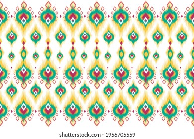 Ikat Indian seamless pattern design for fabric textile. Molde patron abstracts . Aztec, boho, geometric, fabric, ethnic, ikat, native, tribal, carpet, mandala, African, American chevron vector.