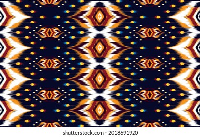 Ikat Indian seamless pattern design for fabric textile. 
Molde patron abstracts . Aztec, boho, geometric, fabric, 
ethnic, ikat, native, tribal, carpet, mandala, African,
American chevron vector.
