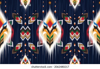 Ikat Indian seamless pattern design for fabric textile. 
Molde patron abstracts . Aztec, boho, geometric, fabric, 
ethnic, ikat, native, tribal, carpet, mandala, African,
American chevron vector.