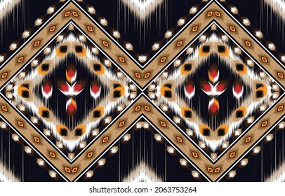 Ikat Indian seamless pattern design for fabric textile. 
Molde patron abstracts . Aztec, boho, geometric, fabric, 
ethnic, ikat, native, tribal, carpet, mandala, African,
American chevron vector.