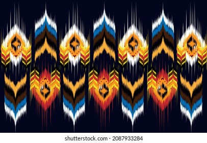Ikat Indian seamless pattern design for fabric textile. 
Molde patron abstracts . Aztec, boho, geometric, fabric, 
ethnic, ikat, native, tribal, carpet, mandala, African,
American chevron vector.