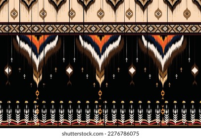 Ikat Indian seamless pattern design for fabric textile. 
Molde patron abstracts . Aztec, boho, geometric, fabric, 
ethnic, ikat, native, tribal, carpet, mandala, African,
American chevron vector.