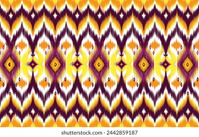 Ikat Indian seamless pattern design for fabric textile. 
Molde patron abstracts . Aztec, boho, geometric, fabric, 
ethnic, ikat, native, tribal, carpet, mandala, African,
American chevron vector.