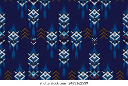 Ikat Indian seamless pattern design for fabric textile. 
Molde patron abstracts . Aztec, boho, geometric, fabric, 
ethnic, ikat, native, tribal, carpet, mandala, African,
American chevron vector.
