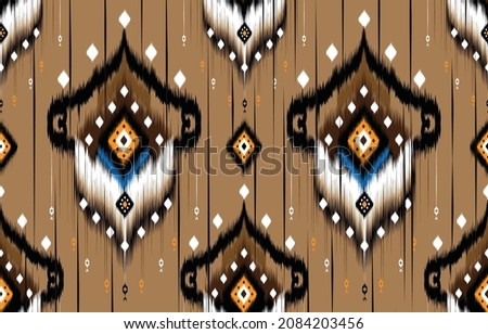 Ikat Indian seamless pattern design for fabric textile. 
Molde patron abstracts . Aztec, boho, geometric, fabric, 
ethnic, ikat, native, tribal, carpet, mandala