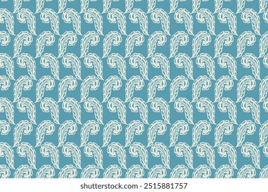 Ikat leaves vintage design embroidary seamless pattern on background vector illustration.Ikat ethnic oriental embroidery traditional.Indian Ikat pattern Aztec style retro. design for texture,fabric.
