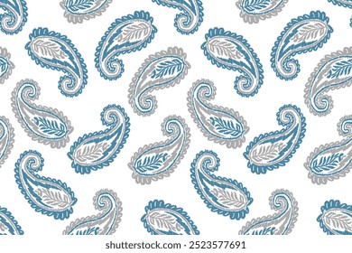 Ikat leaves vintage design embroidary seamless pattern on background vector illustration.Ikat ethnic oriental embroidery traditional.Indian Ikat pattern Aztec style retro. design for texture,fabric.