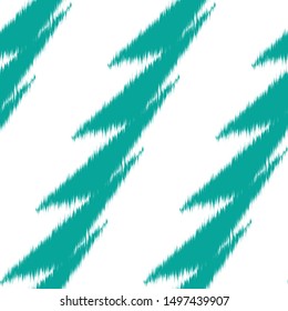 Ikat  monochrome seamless  geometric pattern. Abstract background texture.
