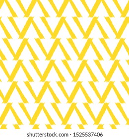 Ikat  monochrome seamless  geometric pattern. Abstract background texture.
