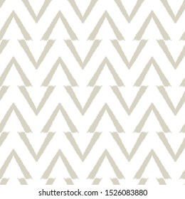 Ikat  monochrome seamless  geometric pattern. Abstract background texture.