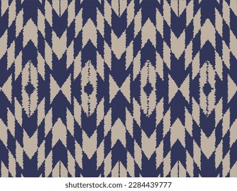 ikat Native pattern american tribal indian ornament pattern geometric ethnic ikat textile texture tribal  pattern navajo mexican fabric seamless Vector decoration carpet batik folk aztec fashion