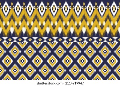 Ikat native style. Geometric ethnic pattern traditional. Oriental tribal striped. Design for background,illustration,fabric,batik,clothing,wrapping,wallpaper,carpet,embroidery