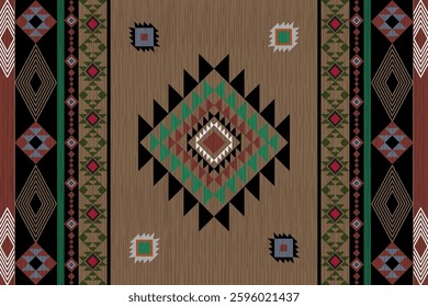 Ikat Navajo vintage seamless pattern