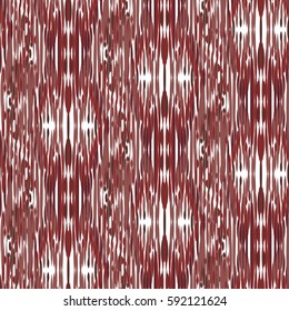 Ikat Ogee background - Ethnic folk seamless pattern. Boho Style