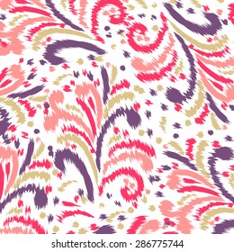 Ikat Ogee Background Pattern