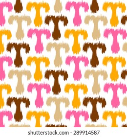 Ikat Ogee Background Pattern
