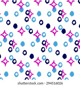 Ikat Ogee Background Pattern