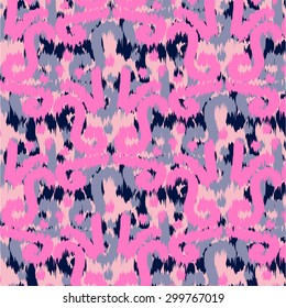 Ikat Ogee Background Pattern