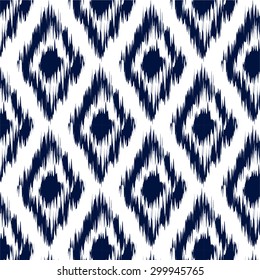 Ikat Ogee Background Pattern