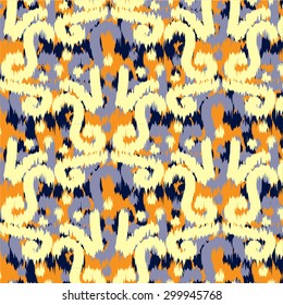 Ikat Ogee Background Pattern